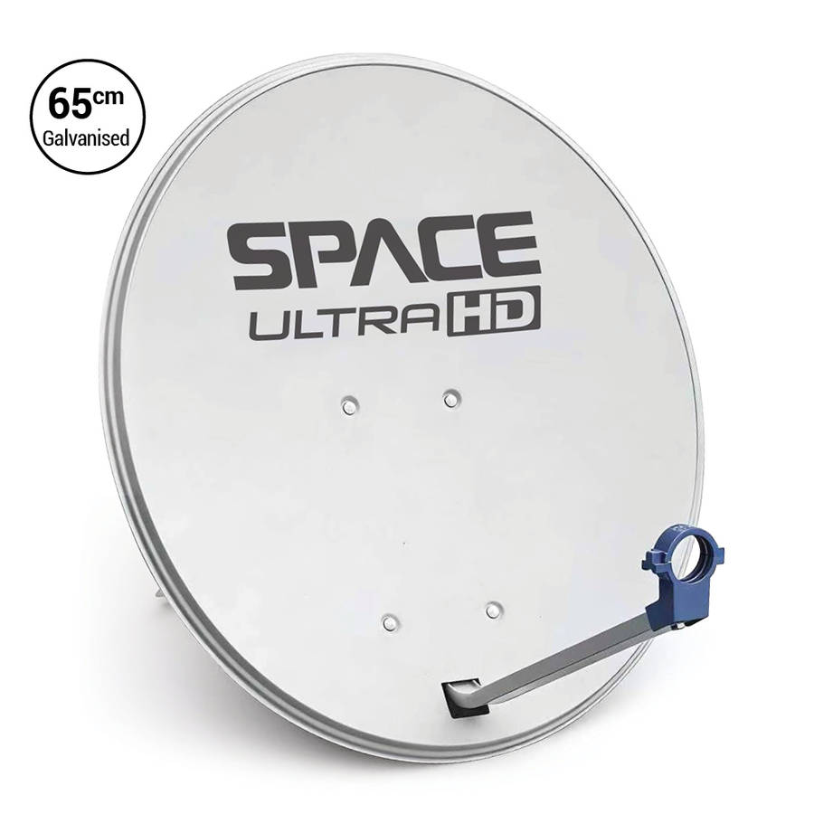 Space Television UltraHD 65cm Galvanised Steel Satellite Dish