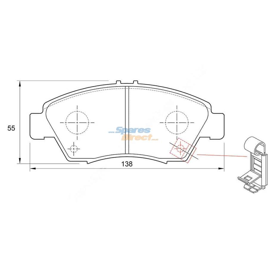KBC Brake Pads (Front) for Honda