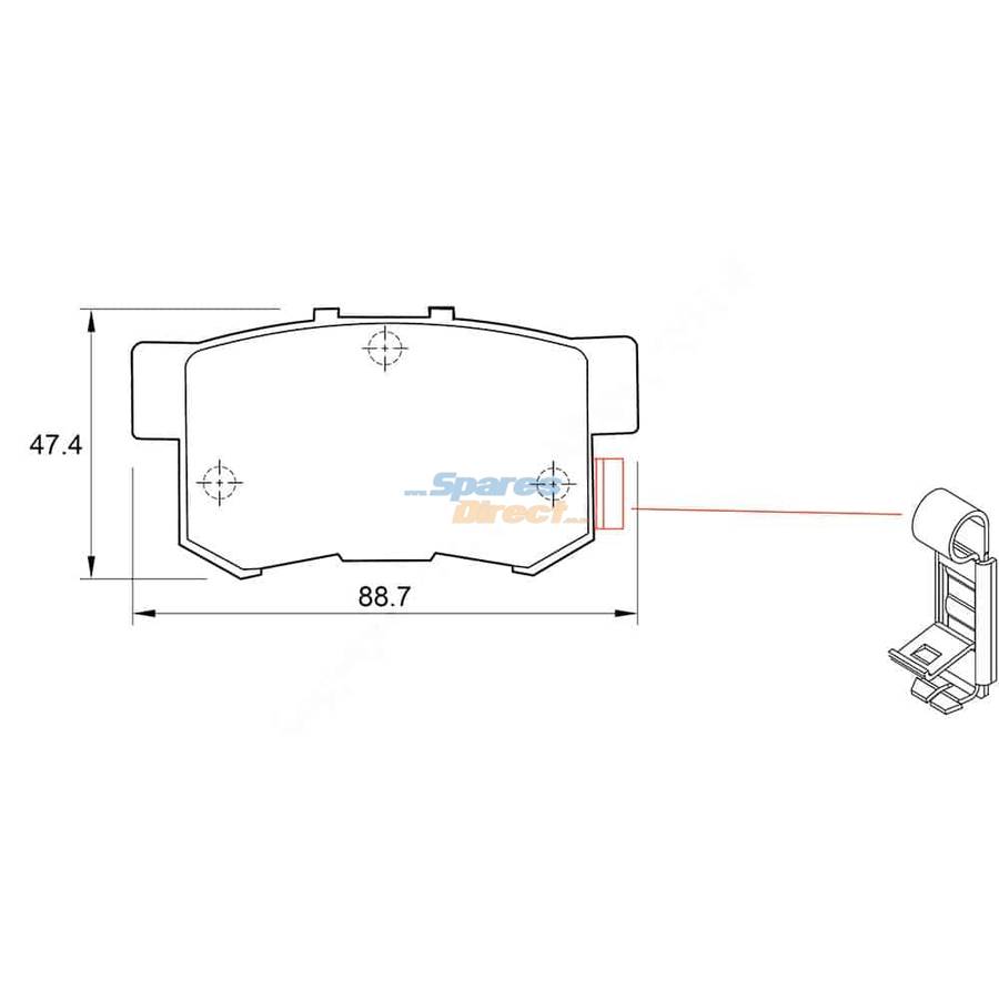 KBC Brake Pads (Rear) for GWM, Haval, Honda, Suzuki