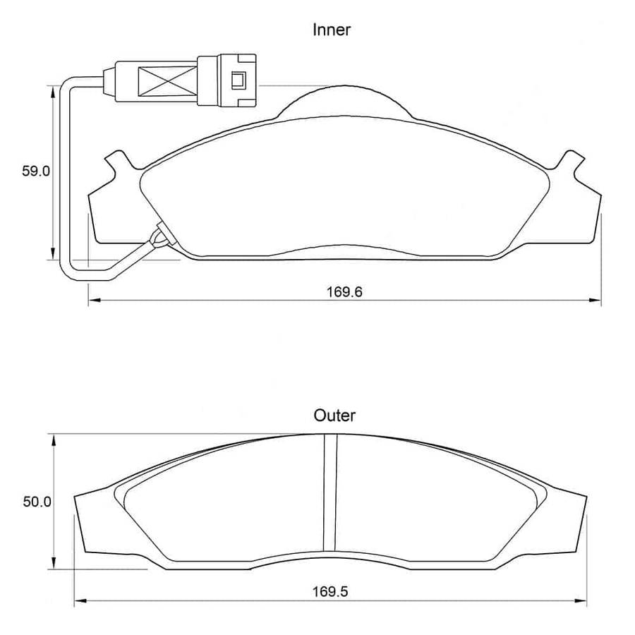 KBC Brake Pads (Front) for Ssangyong Musso, Korando