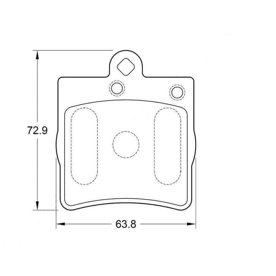 KBC Brake Pads (Rear) for Mercedes Benz, Chrysler