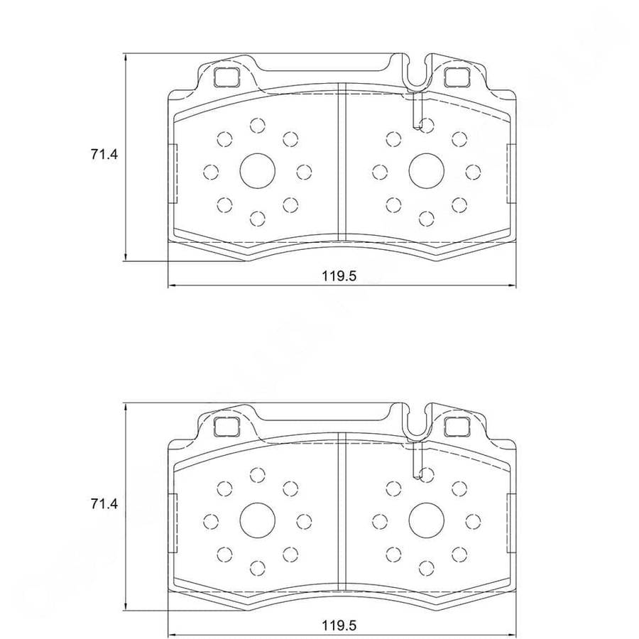 KBC Brake Pads (Front) for Mercedes Benz