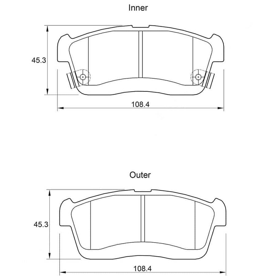 KBC Brake Pads (Front) for Daihatsu, Suzuki