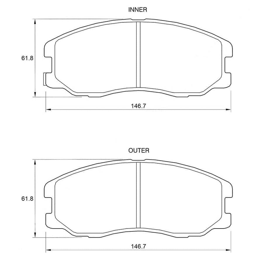 KBC Brake Pads (Front) for Chevrolet Captiva