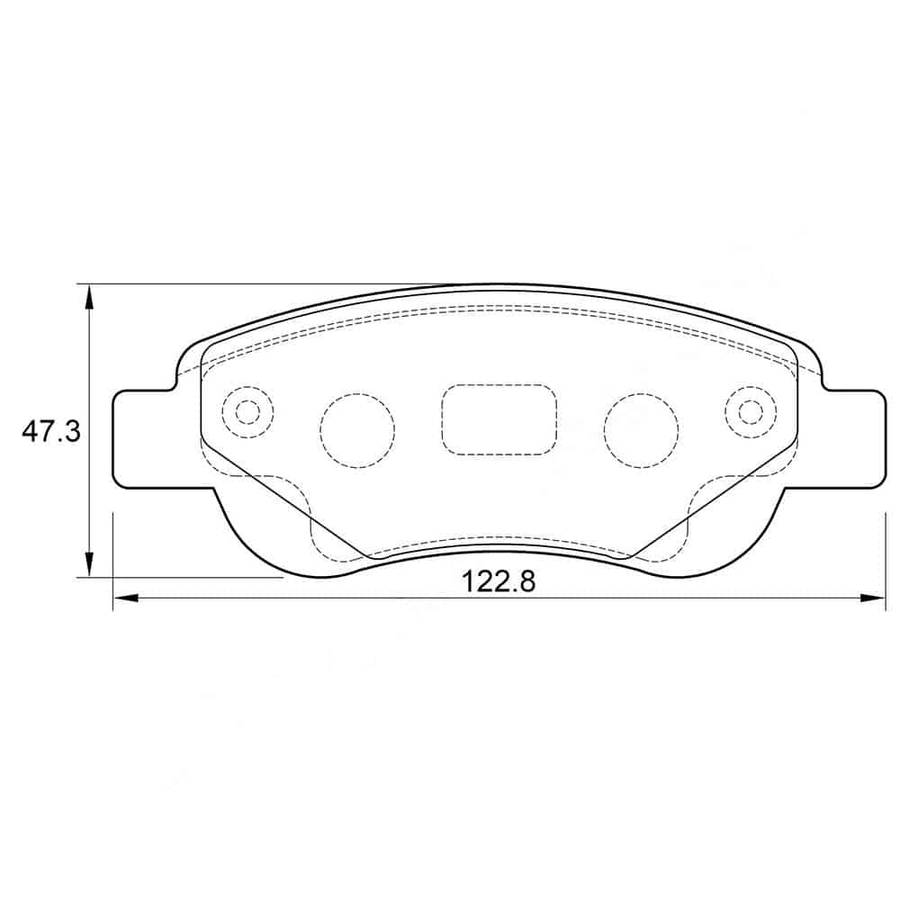 KBC Brake Pads (Front) for Citroen, Geely, Peugeot, Toyota