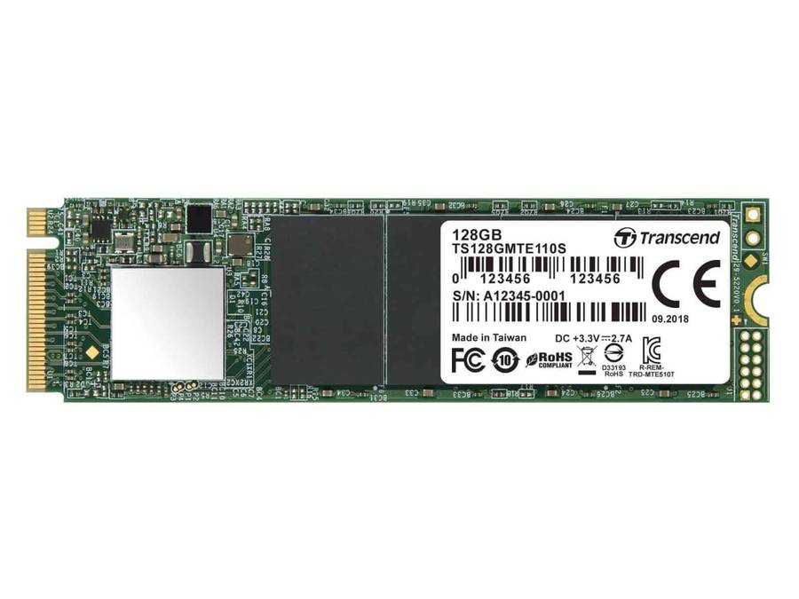 Transcend MTE110 Series 128GB M.2 2280 PCIe Gen3 x4 SSD