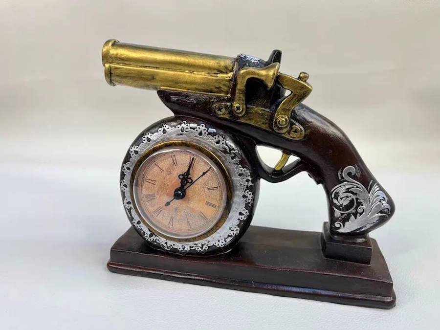 Table Pistol Clock Accessory