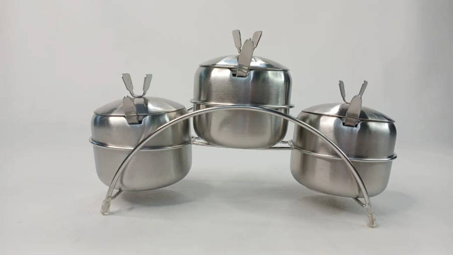 3Pcs Stainless Steel Spice Rack