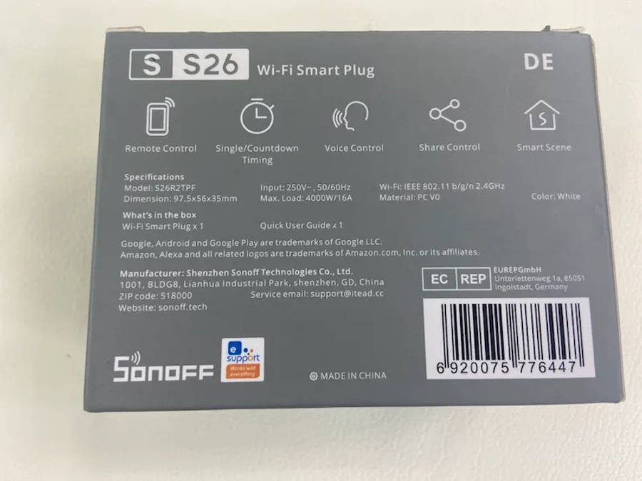 Sonoff Wi-Fi Smart Plug