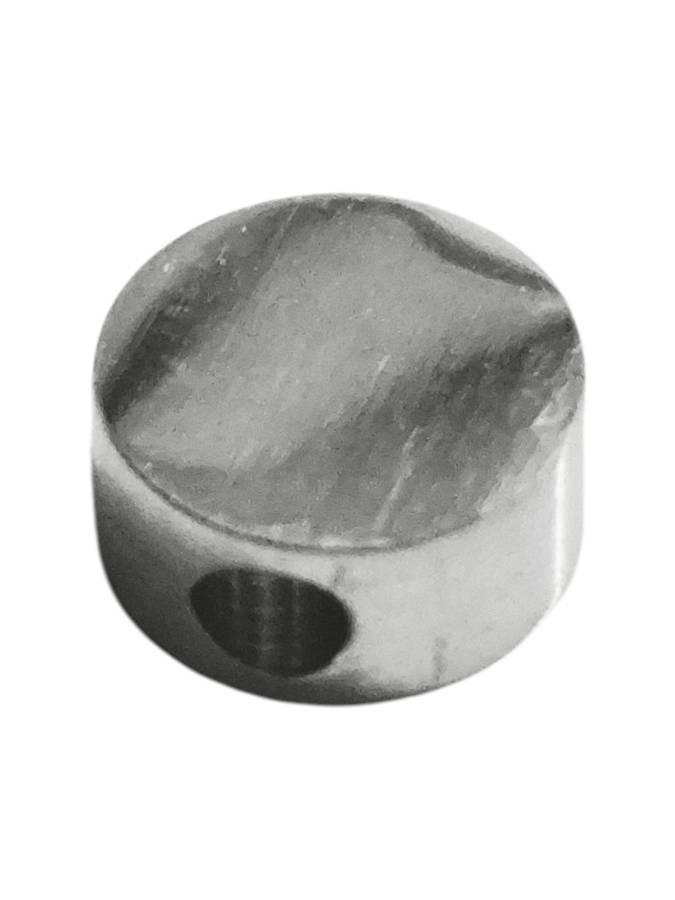 Small Round Bead in stainless steel, 6 & 8mm