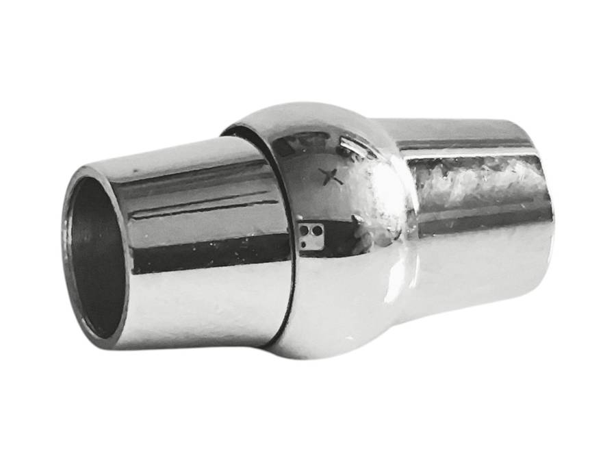 Stainless steel Magnetic Barrel Design clasp, 15mm