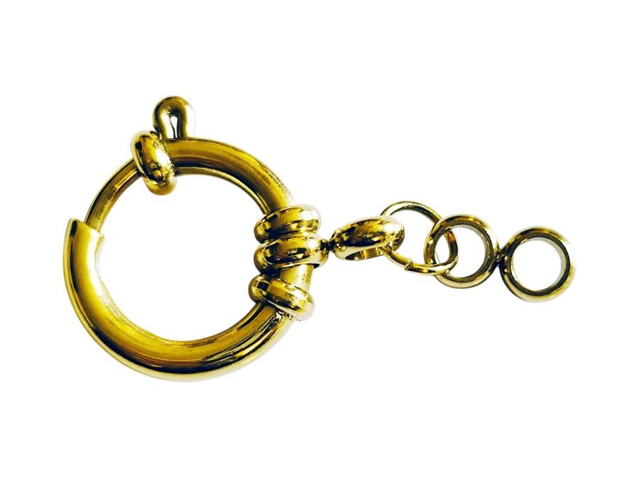 Stainless steel Senorita clasp, 16mm, Gold
