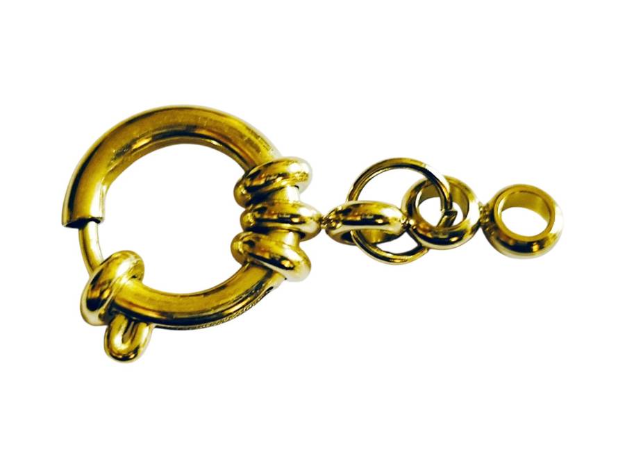 Stainless steel Senorita clasp, 13mm, Gold