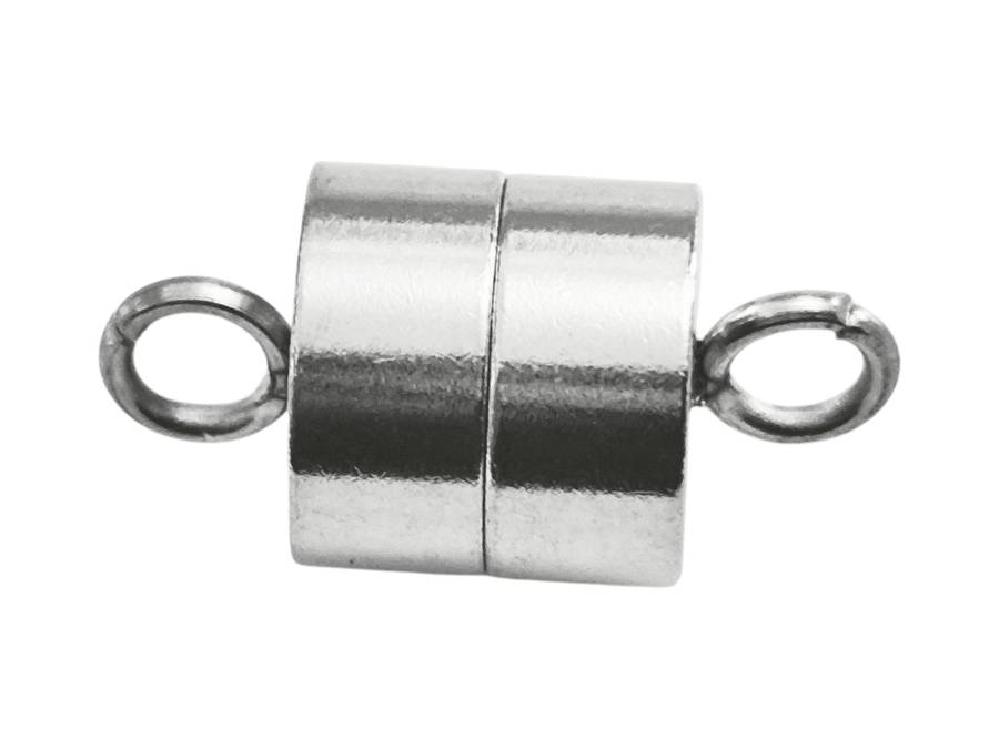 Stainless Steel Magnetic Barrel Clasp, 8x16mm