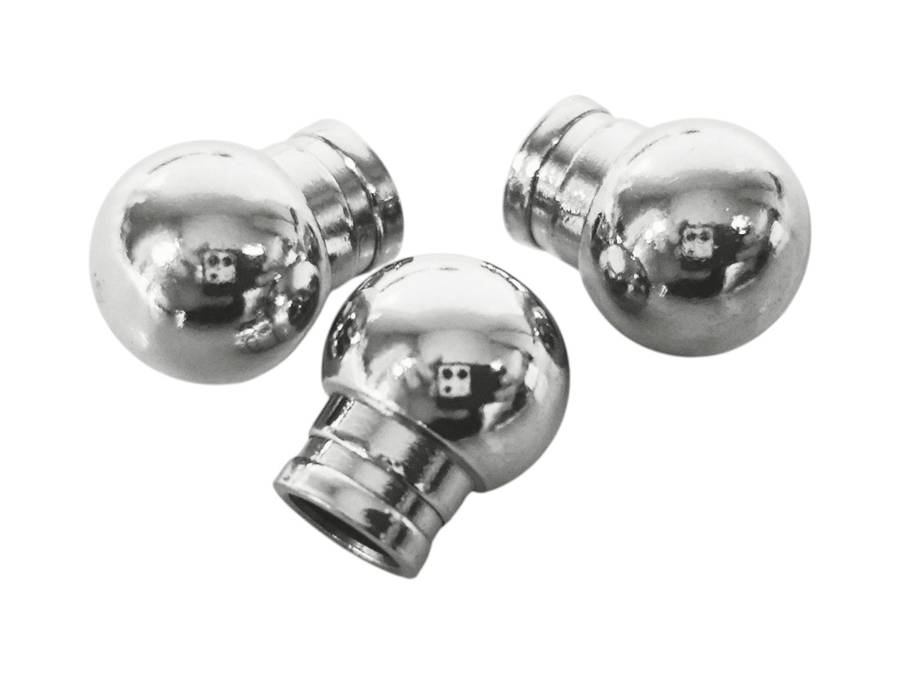 End caps for 3.5 mm cable in stainless steel, 3 pcs