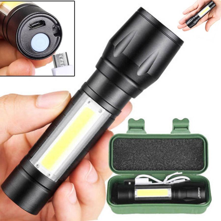Stock from 6//Success Formula USB Rechargeable Mini Torch with Zoom Function