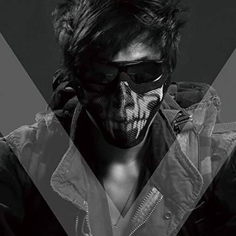 Tactical Airsoft Mask Half Face Adjustable Mesh Mask for Airsoft/CS Game