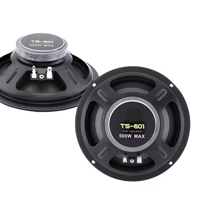 TS-601 500W UNIVERSAL 6.5" COAXIAL CAR AUDIO STEREO SPEAKERS - SET OF 2