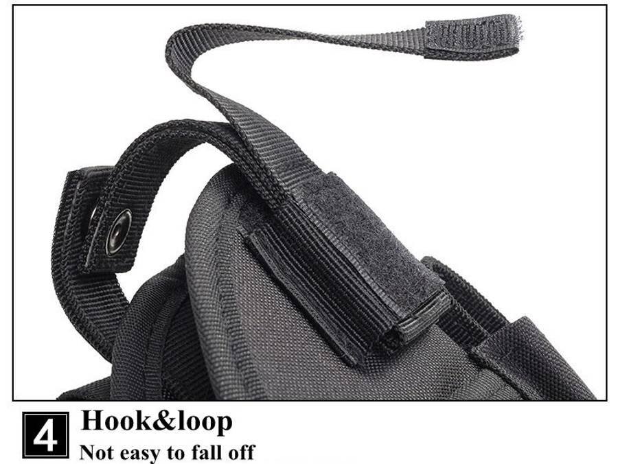 Drop Right Leg Gun Holster Gun Bag - BLACK