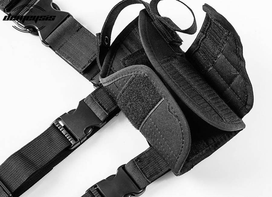 Drop Right Leg Gun Holster Gun Bag - BLACK