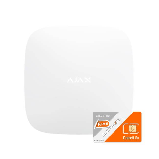 Ajax Hub 2 Plus including Justworx SIM