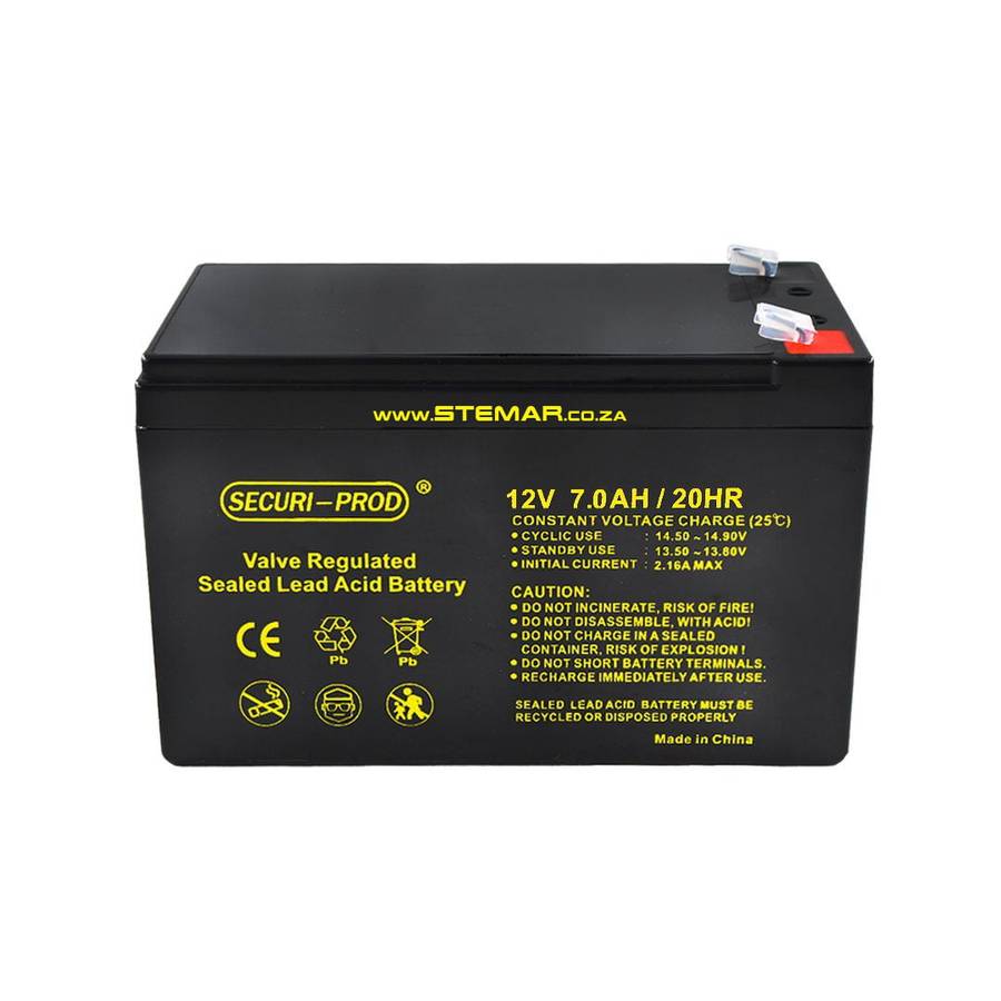 Securi-Prod 12v 7.2Ah SLA Battery