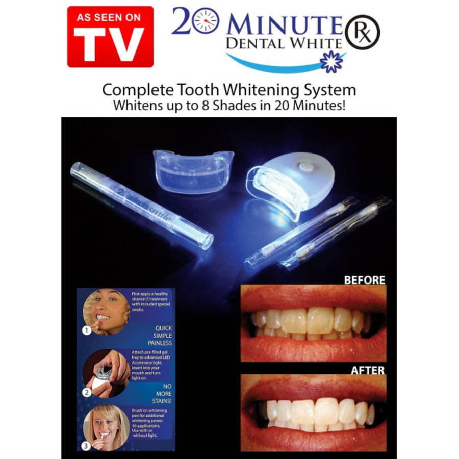 The 20 Minute Dental White Teeth Whitening System