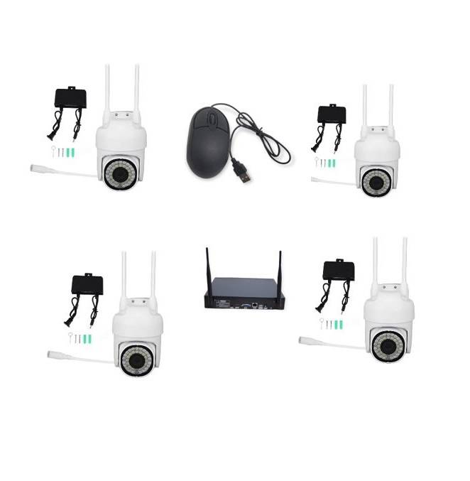 Aerbes AB-JK34 Ball Machine 4 Cameras NVR Set 4 Channel