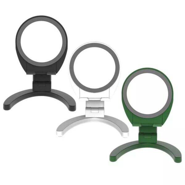 Foldable And Portable Phone Holder With Mirror Vanity
