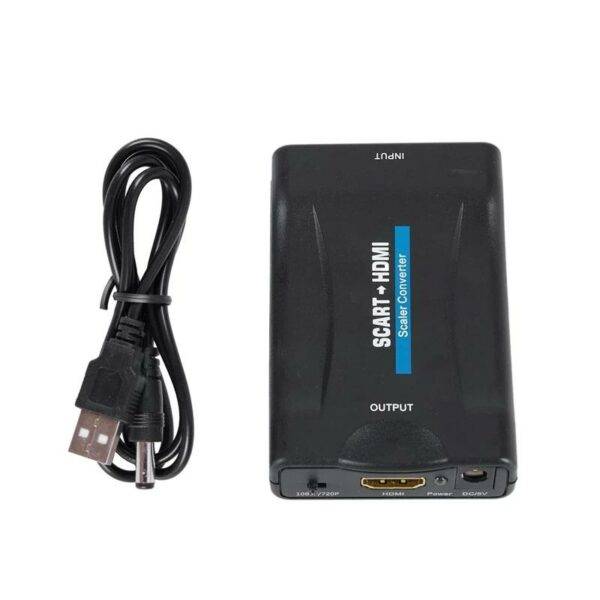 1080P SCART TO HDMI Converter Digital Analog Signal Adapter Fit NTSC,PAL For SKY