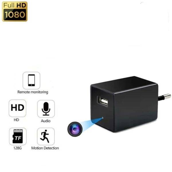 Spy USB Charger Camera Power Adapter With Micro SD Card Slot