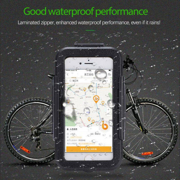 Motorbike Phone Holder Waterproof Bag Pouch Cases Motorcycle Bicycle Handlebar Cellphones GPS Stand