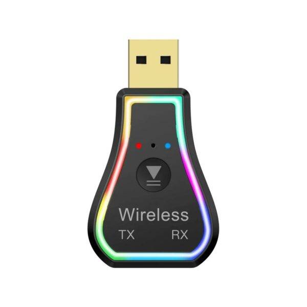 M11 3 in 1 AUX Audio Dongle USB Bluetooth Receiver and Transmitter Adapter with Light