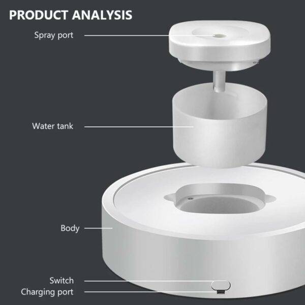 Rechargeable USB Portable Air Humidifier Moveable UV Sterilization Wireless For Home