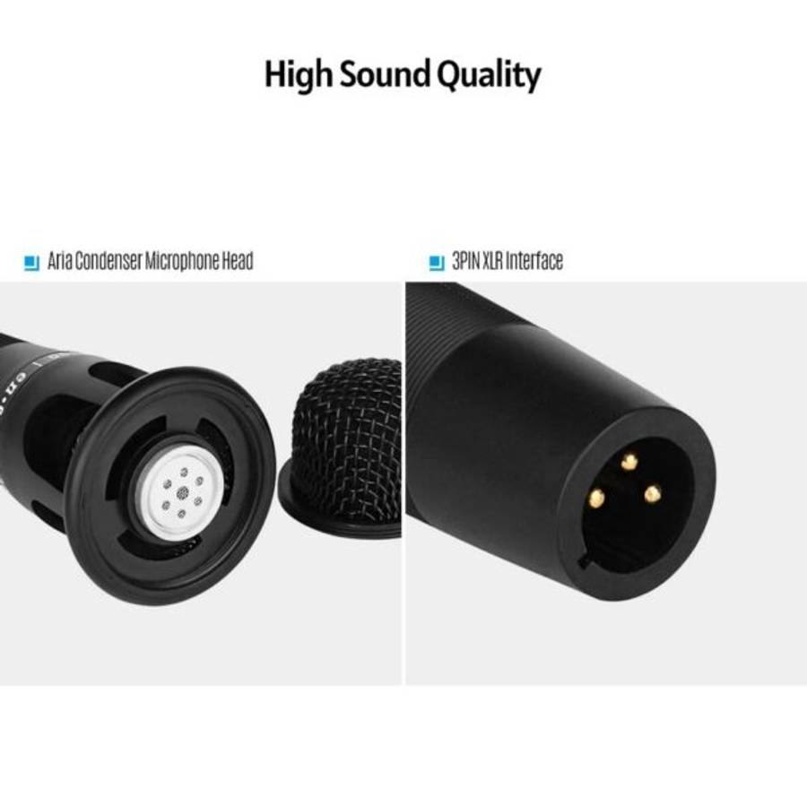 E300 Handheld Series Condenser Microphone For Studio Recording With Stand