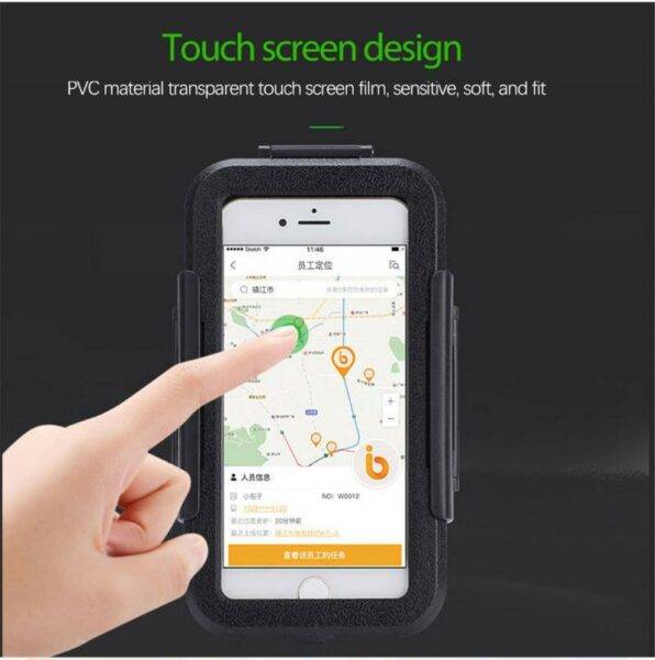 Motorbike Phone Holder Waterproof Bag Pouch Cases Motorcycle Bicycle Handlebar Cellphones GPS Stand
