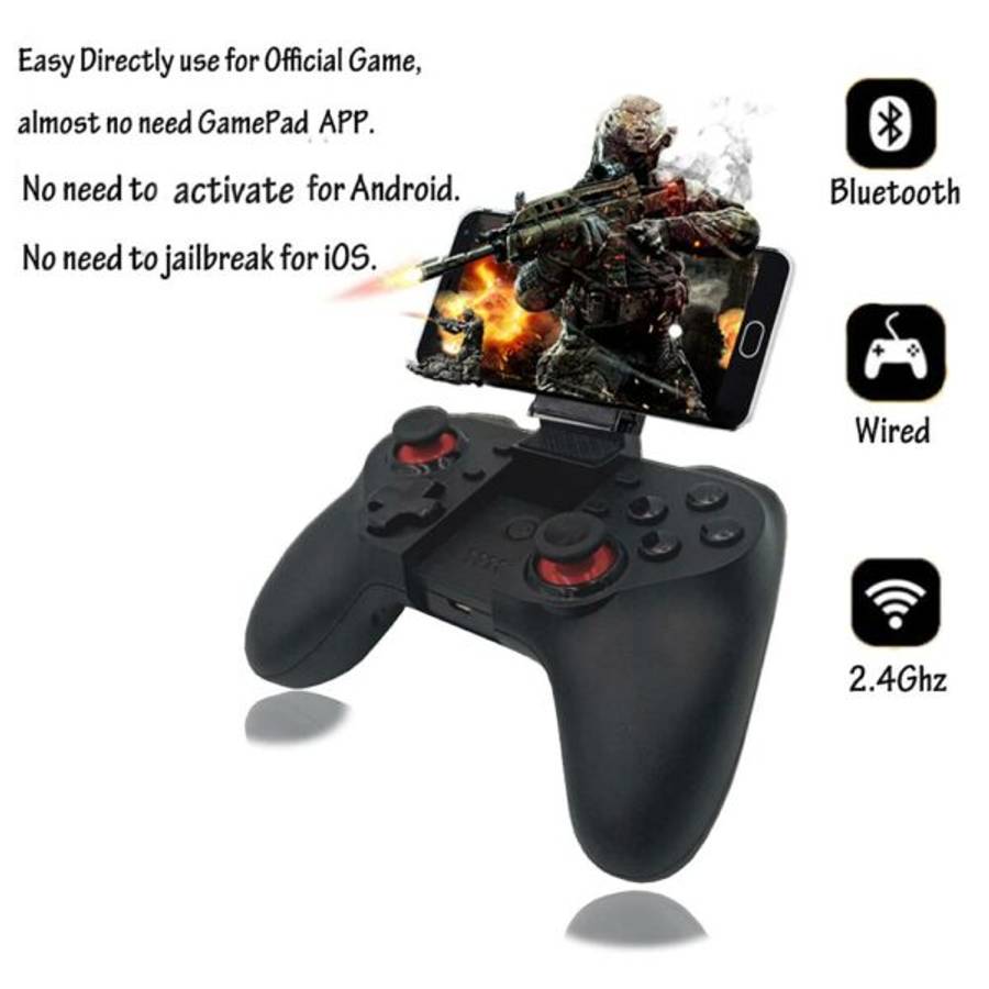 V18 Bluetooth Gamepad Joystick For Android Smart TV Box PC Phone Mobile
