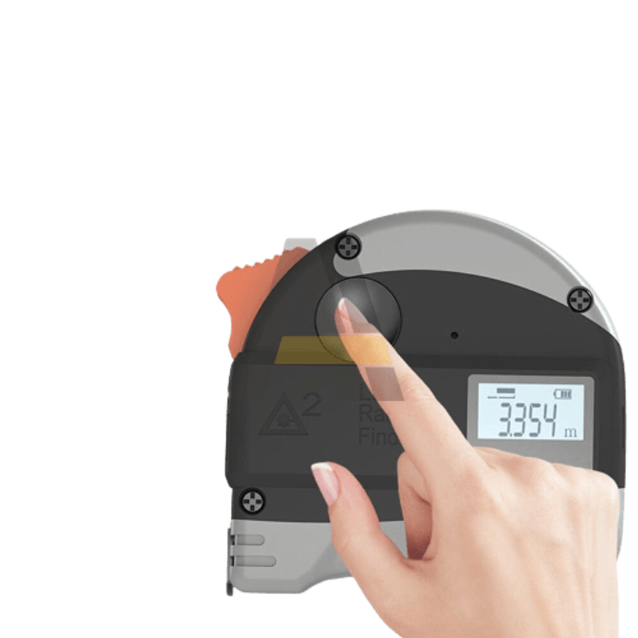 2 in 1 Laser Range Tape Measure