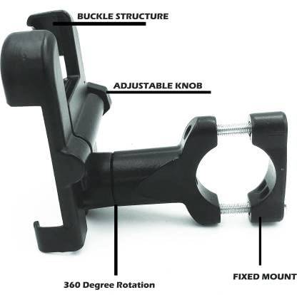 C1B Rearview Mirror Mount Stand Phone Holder For Bike, Bicycle With 360° Rotation