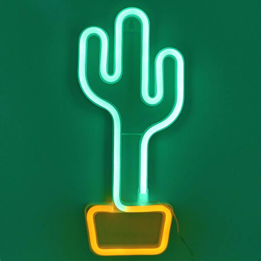 FA-A38 Plant Pot Cactus Neon Sign