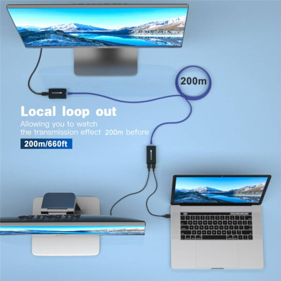 200m HDMI Over IP Extender