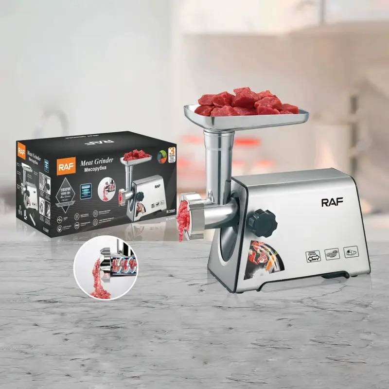 RAF R.3397 Electric Meat Grinder Sausage Filling Meat Machine 1800W