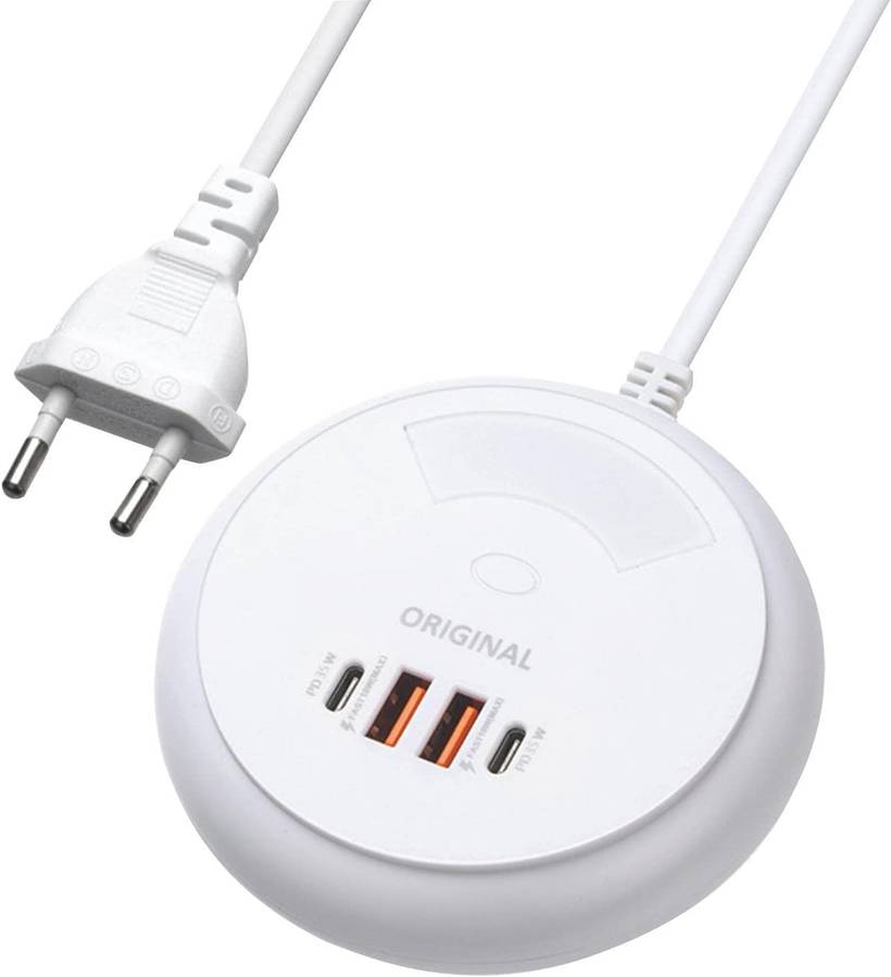 Q8 EU Power Socket Traveling Adapter 2 Type C and 2 USB Port 35W