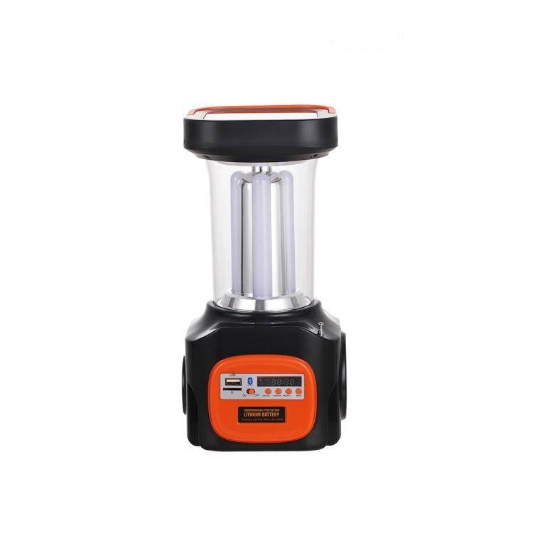 FA-T03 Multifunctional Rechargeable Solar Powered Speaker Light With 3 Bulbs