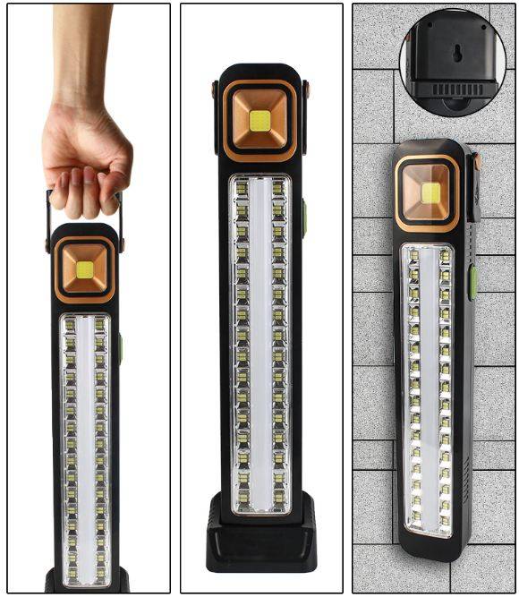 Aerbes AB-TA232 Rechargeable Solar Powered LED + Tube And COB Emergency Light