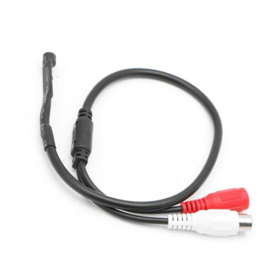 Sensitive Audio Pickup Microphone Cable For CCTV Security Monitor