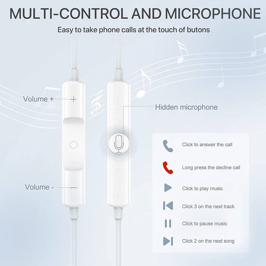 Treqa EP-759 Lightning Earphone IOS