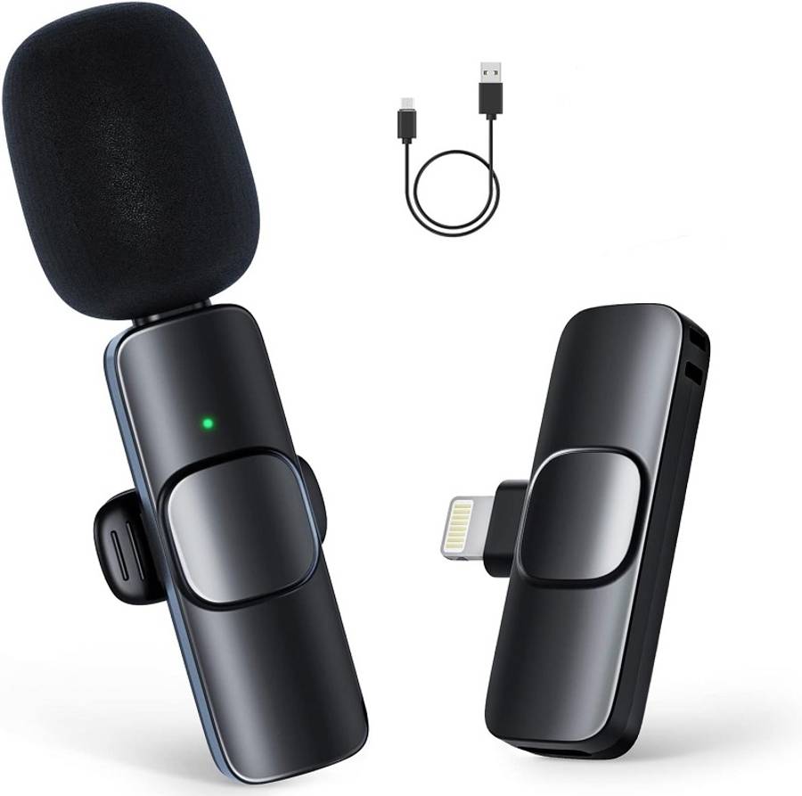 Rojem  K9 Lightning Pin For IOS Lapel Wireless Microphone