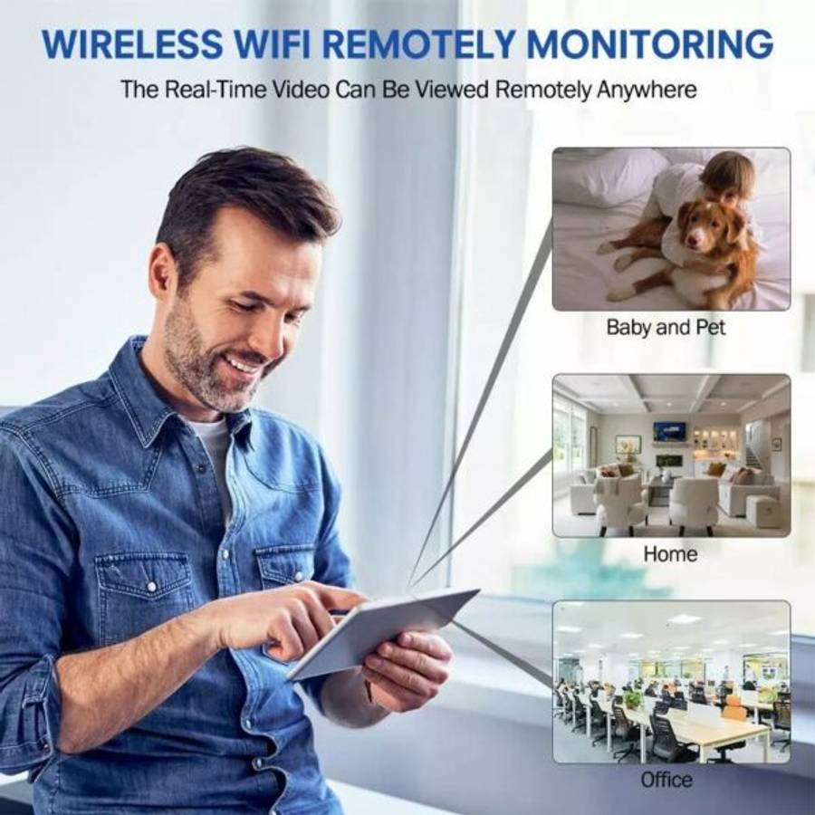 Mini WiFi Camera HD 1080P Video Audio Recorder with IR Night Vision Motion Detection Small Wireless