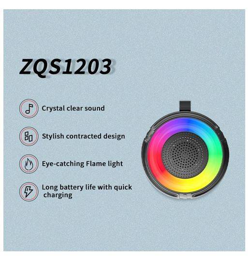 ZQS1203 Mini Portable 1200mah Bluetooth Speaker 5W 2"